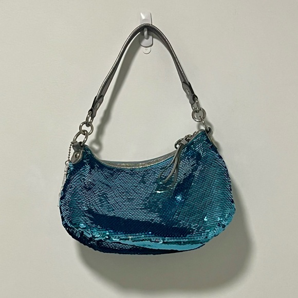 COACH Poppy Sequin Shoulder Bag - Picture 5 of 9